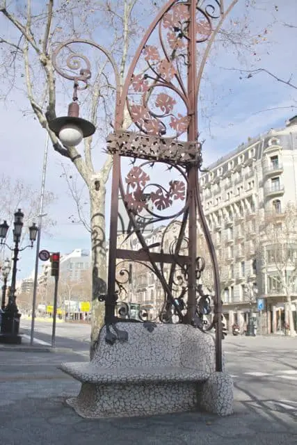 Passeig de Gràcia, one of the most beautiful places to go in Barcelona, Spain.