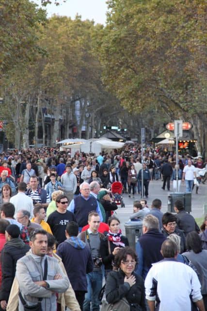 Barcelona crowds