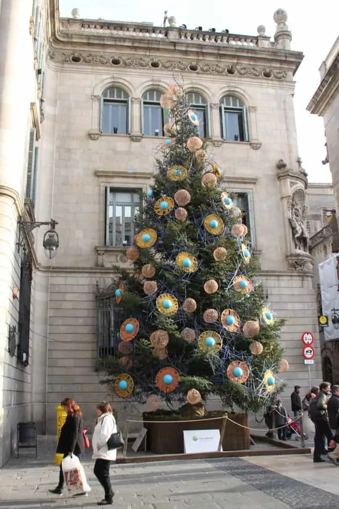 Plaça Sant Jaume, Christmas Tree, 2014.