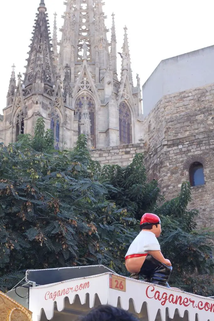 Caganer at Feria Santa Llúcia, the best Barcelona Christmas market-