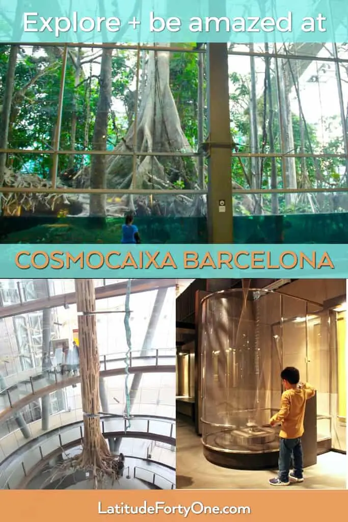 CosmoCaixa Barcelona: an Amazon flooded forest, planetarium, and interactive experiments. The best science museum in Barcelona