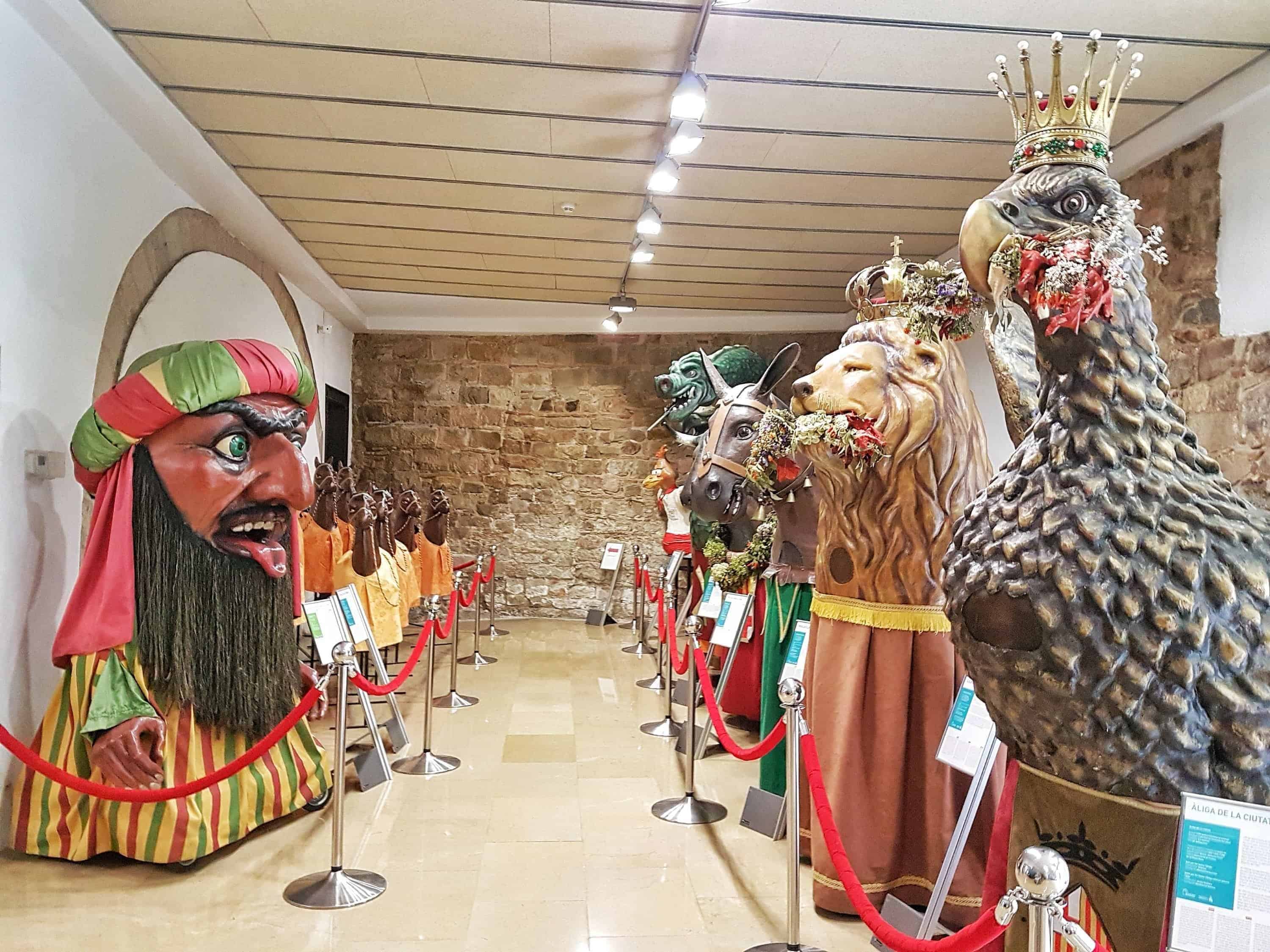 La Casa dels Entremesos, Barcelona. A museum of giants, puppets, and beasts in Catalan culture.