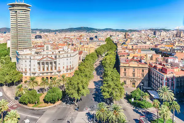 The beatiful Las Ramblas: a must-visit