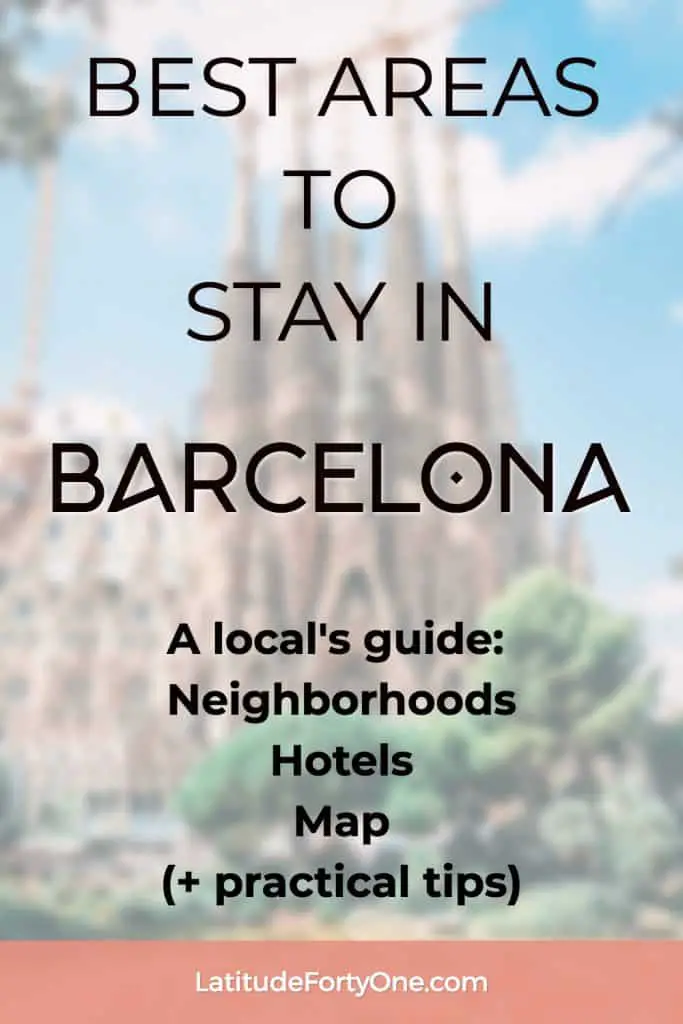 barcelona tourist map hotel