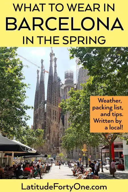 Barcelona packing list: spring