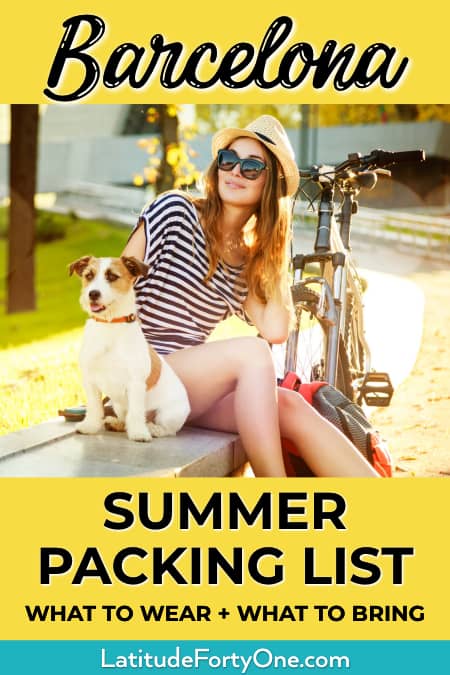 What to pack in the summer in Barcelona, Spain