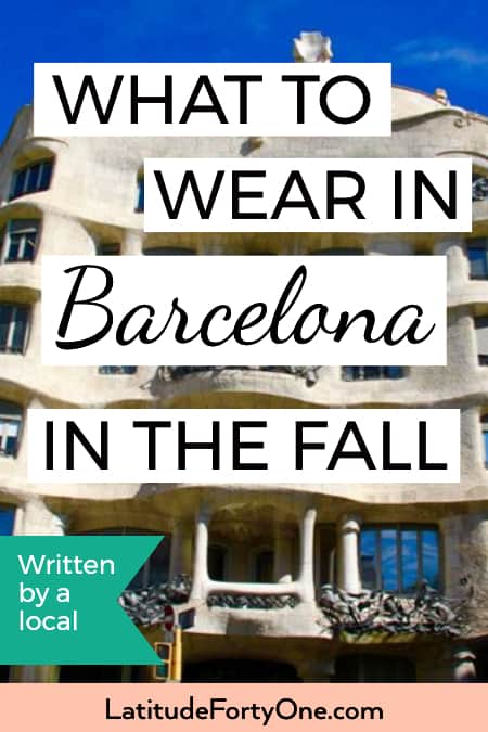 What to wear in Barcelona in the fall