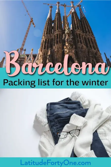 Barcelona winter packing list