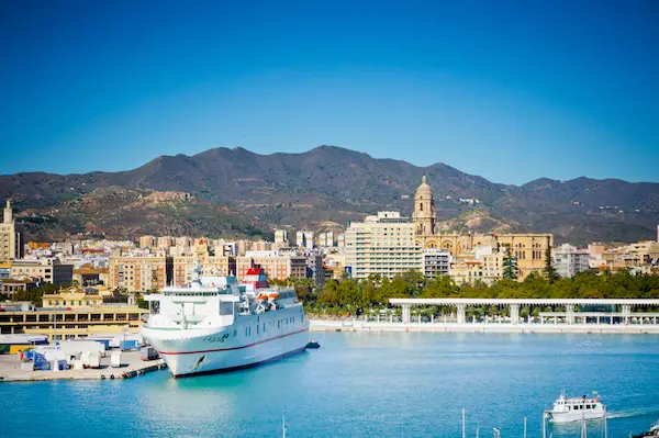 view of Malaga, Spain