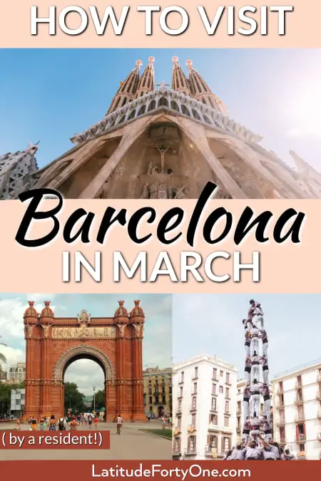 Things to do in Barcelona March weather